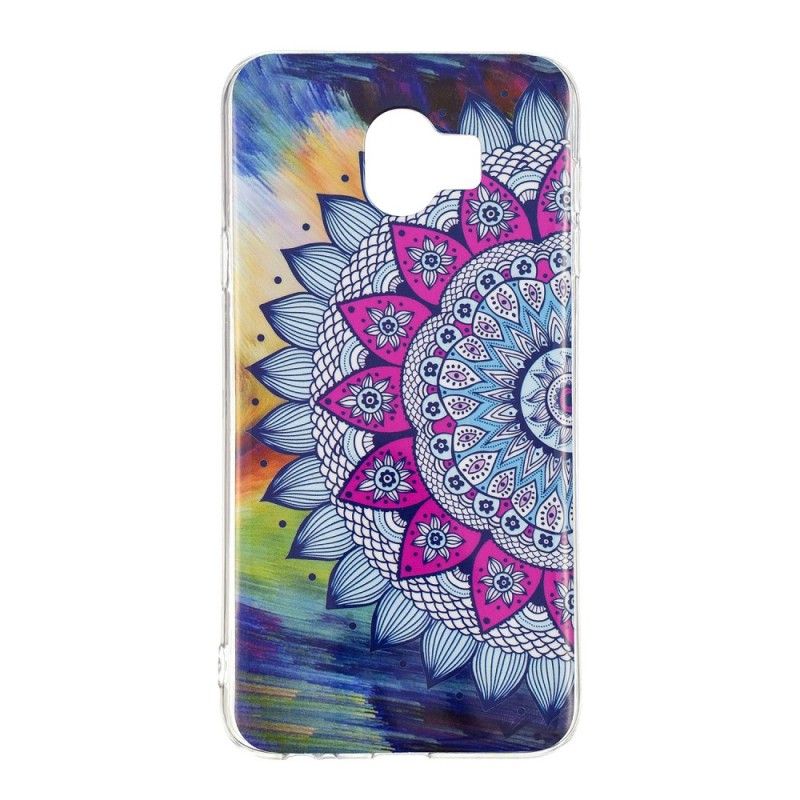 Etui Samsung Galaxy J6 Mandala W Kolorze Fluorescencyjnym Etui Ochronne