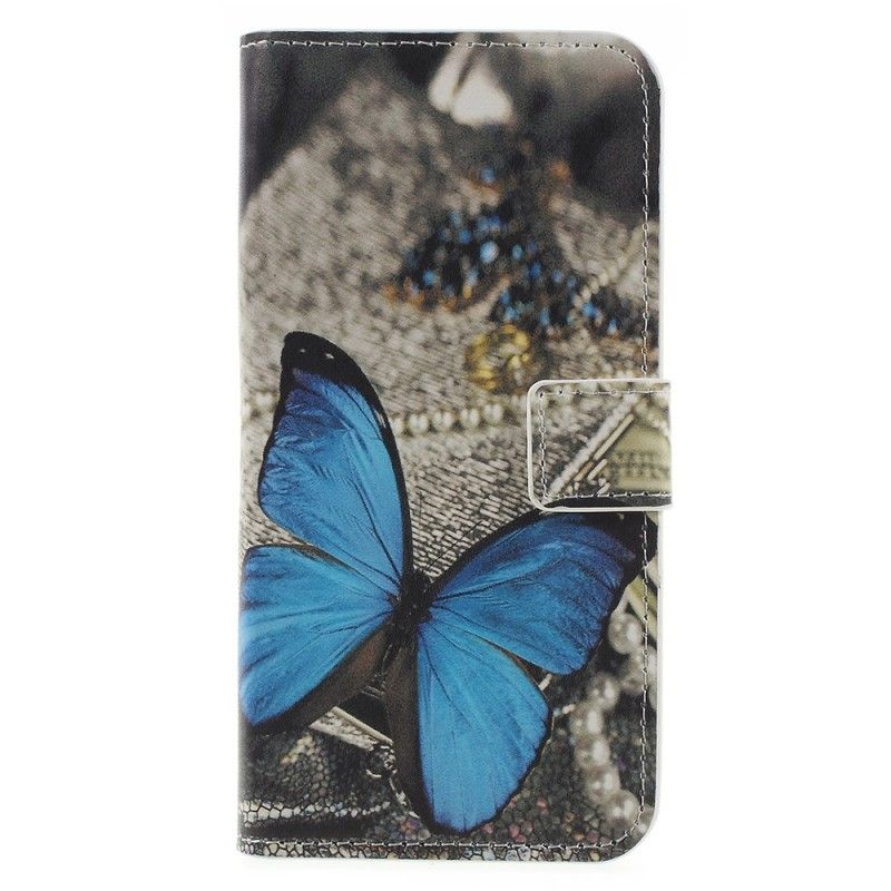 Pokrowce Samsung Galaxy J6 Niebieski Motyl