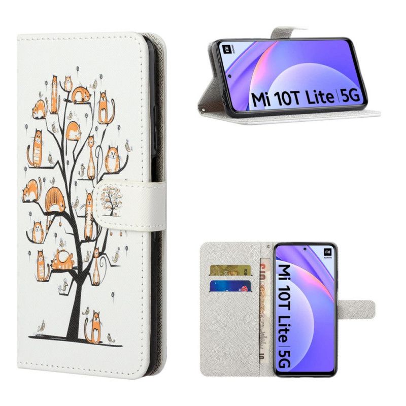 Etui Folio Xiaomi Mi 10T Lite 5G / Redmi Note 9 Pro 5G Funky Stringi Kotki