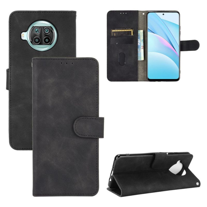 Etui Folio Xiaomi Mi 10T Lite 5G / Redmi Note 9 Pro 5G Magenta Czarny Dotyk Skóry Etui Ochronne