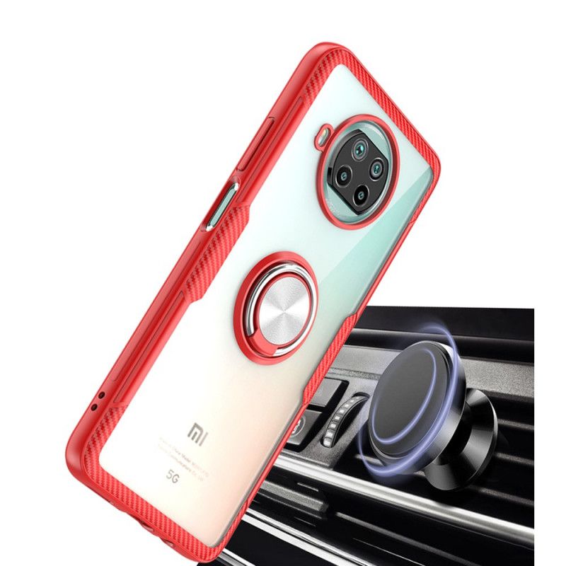 Futerały Xiaomi Mi 10T Lite 5G / Redmi Note 9 Pro 5G Czerwony Czarny Pierścień I Węgiel