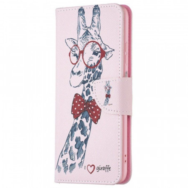 Etui Folio do Samsung Galaxy M23 5G Mądra Żyrafa