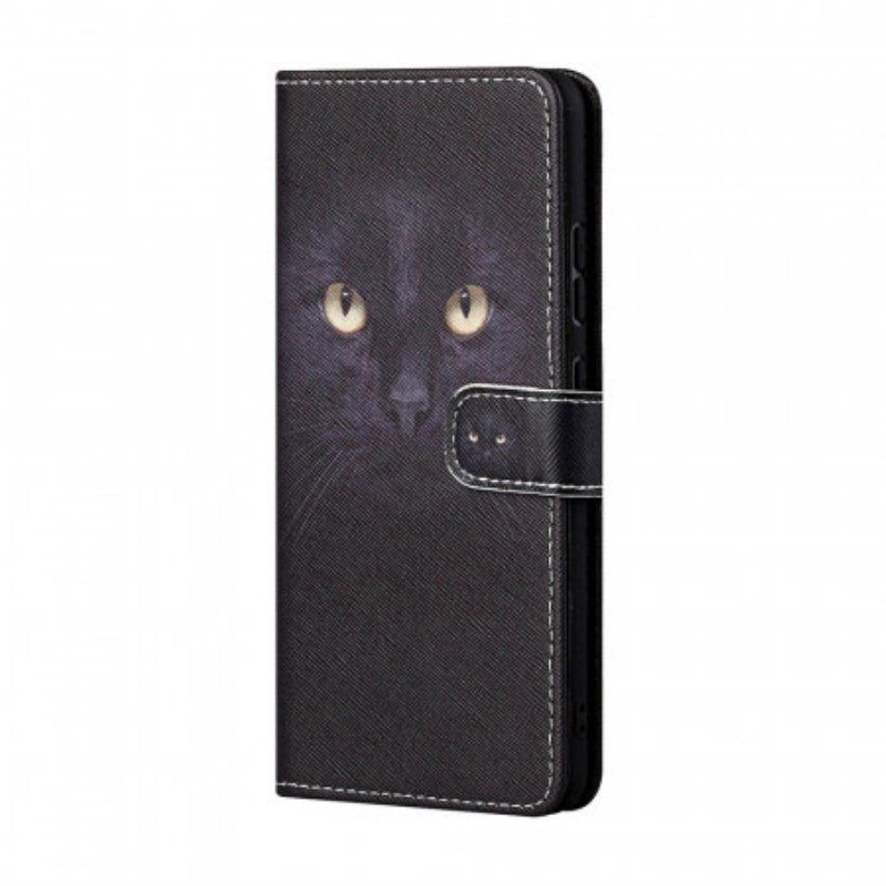 Etui Folio do Samsung Galaxy M23 5G z Łańcuch Stringi Kot