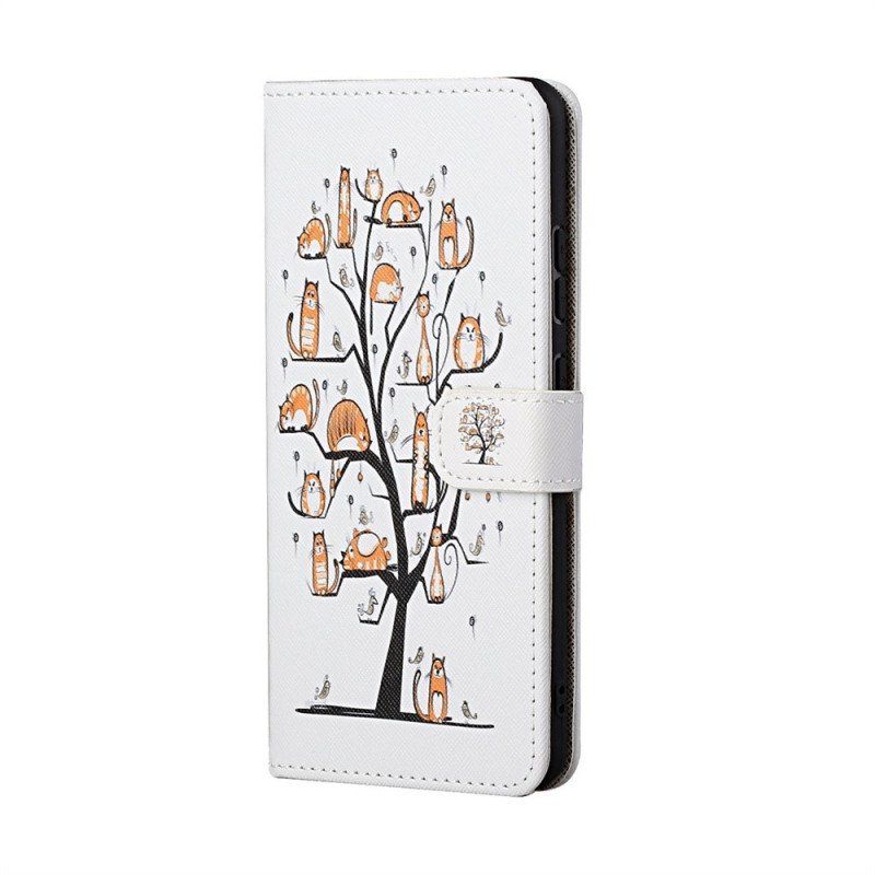 Etui Folio do Samsung Galaxy M23 5G z Łańcuch Stringi Koty