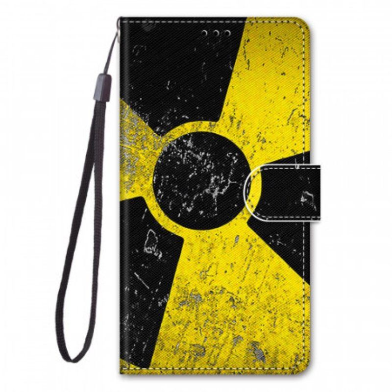 Etui Folio do Samsung Galaxy M23 5G z Łańcuch Zagrożenie Smyczą