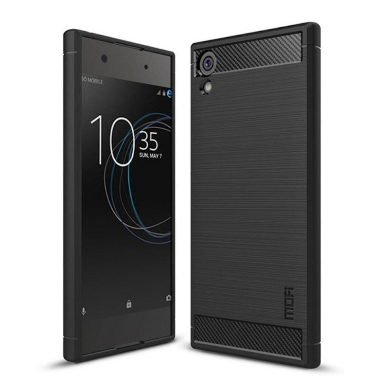 Etui Sony Xperia XA1 Szary Czarny Szczotkowane Włókno Węglowe Imak