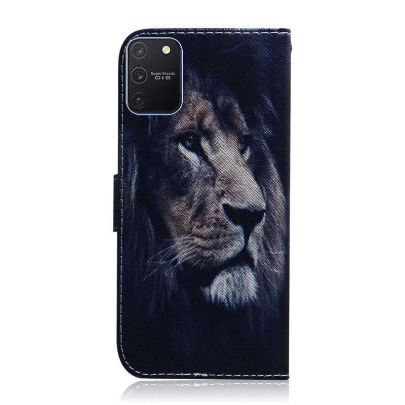 Etui Folio Samsung Galaxy S10 Lite Śniący Lew Etui Ochronne