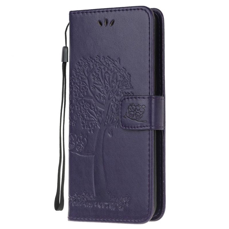 Etui Folio Samsung Galaxy S10 Lite Szary Czarny Sowy Drzewne I Stringi Etui Ochronne