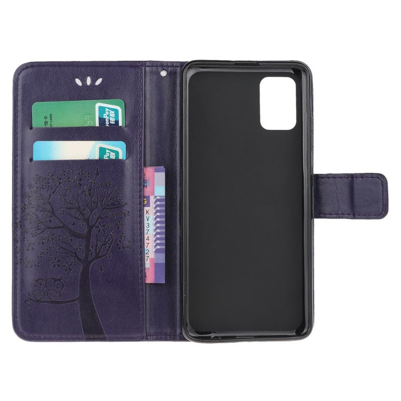 Etui Folio Samsung Galaxy S10 Lite Szary Czarny Sowy Drzewne I Stringi Etui Ochronne