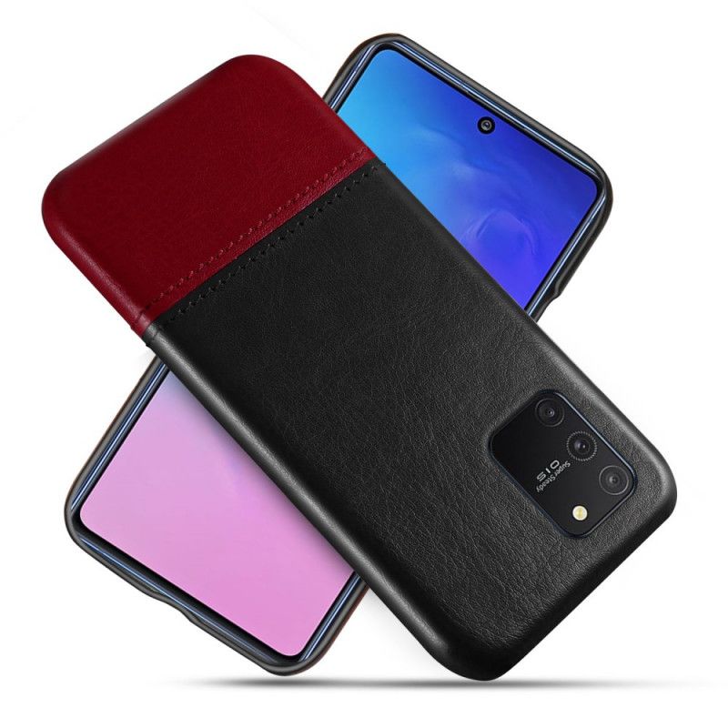 Etui Samsung Galaxy S10 Lite Czerwony Czarny Ksq Dwukolorowy Efekt Skóry Etui Ochronne