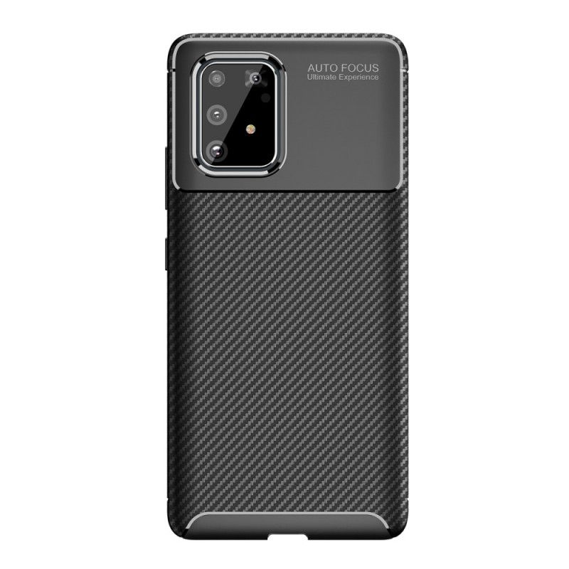 Etui Samsung Galaxy S10 Lite Granatowy Czarny Elastyczna Tekstura Włókna Węglowego Etui Ochronne