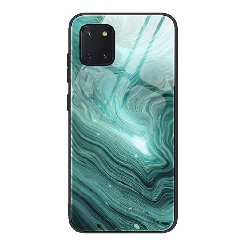 Etui Samsung Galaxy S10 Lite Turkusowy Szkło Hartowane W Kolorze Marmuru Etui Ochronne