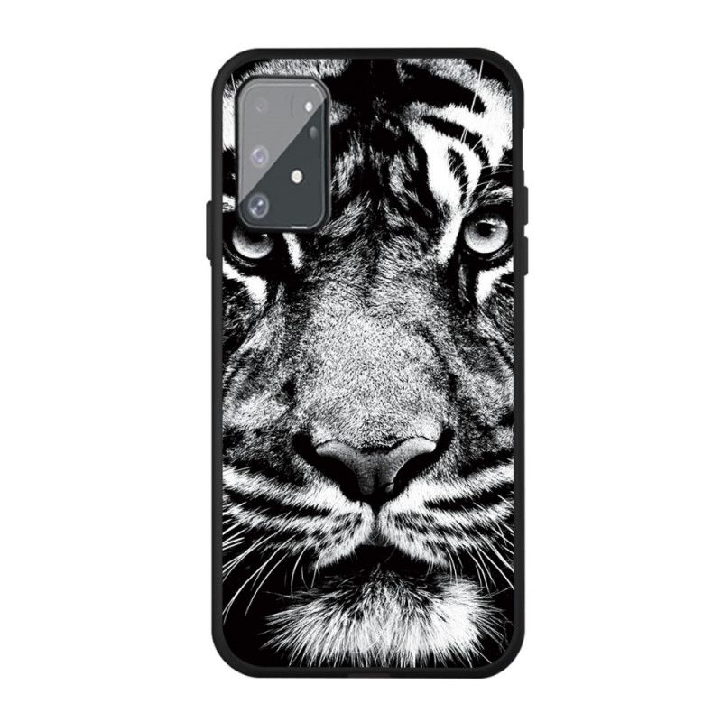 Futerały Samsung Galaxy S10 Lite Etui na Telefon Czarno-Biały Tygrys