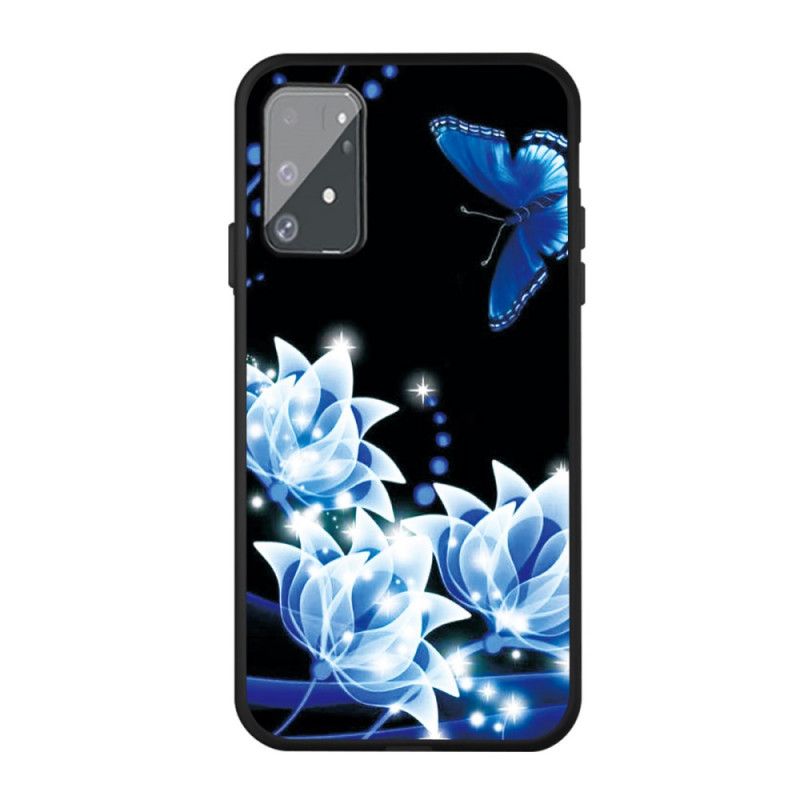Futerały Samsung Galaxy S10 Lite Etui na Telefon Motyle I Niebieskie Kwiaty