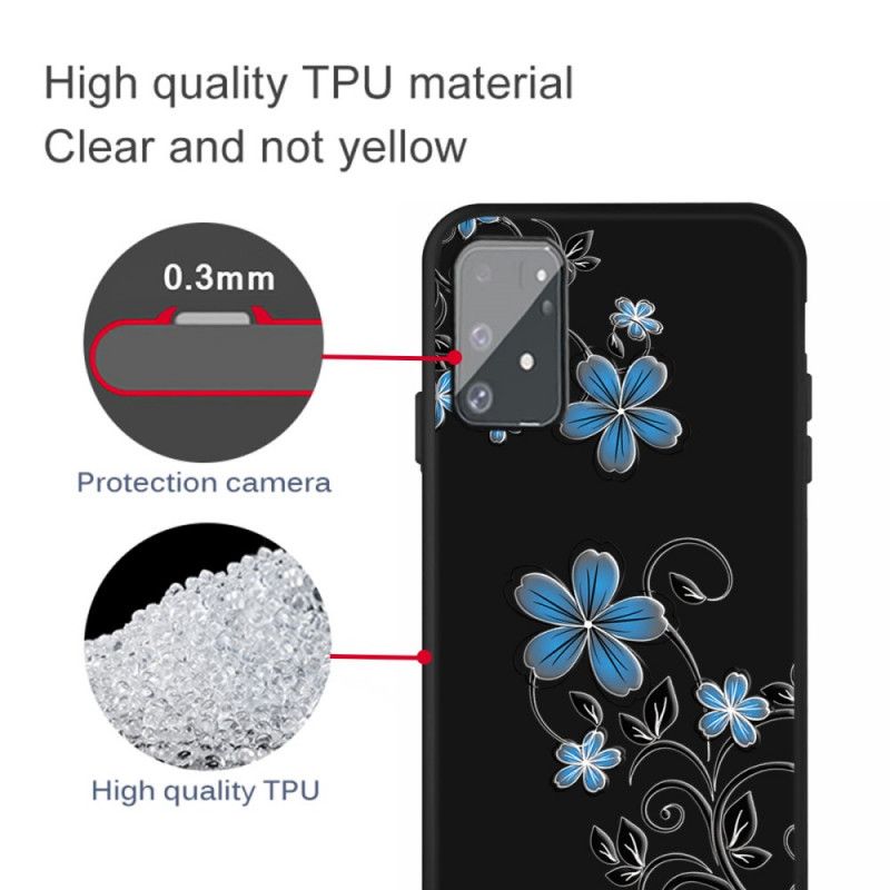 Futerały Samsung Galaxy S10 Lite Etui na Telefon Niebieskie Kwiaty