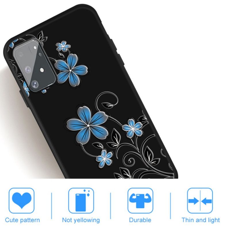 Futerały Samsung Galaxy S10 Lite Etui na Telefon Niebieskie Kwiaty