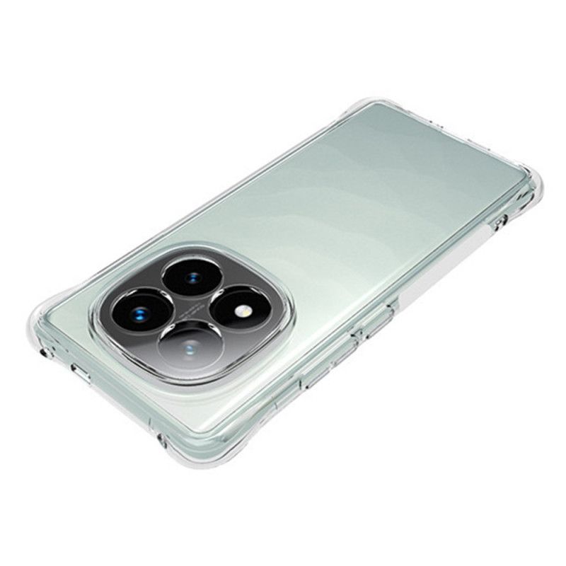 Etui Do Xiaomi Redmi Note 14 Pro Plus 5g Wzmocnione Przezroczyste Z Folią Ochronną Ze Szkła Hartowanego