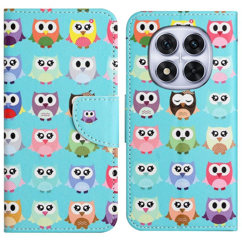 Etui Folio Do Xiaomi Redmi Note 14 Pro Plus 5g Plemię Sów