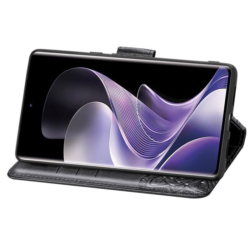 Etui Folio Xiaomi Redmi Note 14 Pro Plus 5g Barokowy Motyl Etui Ochronne