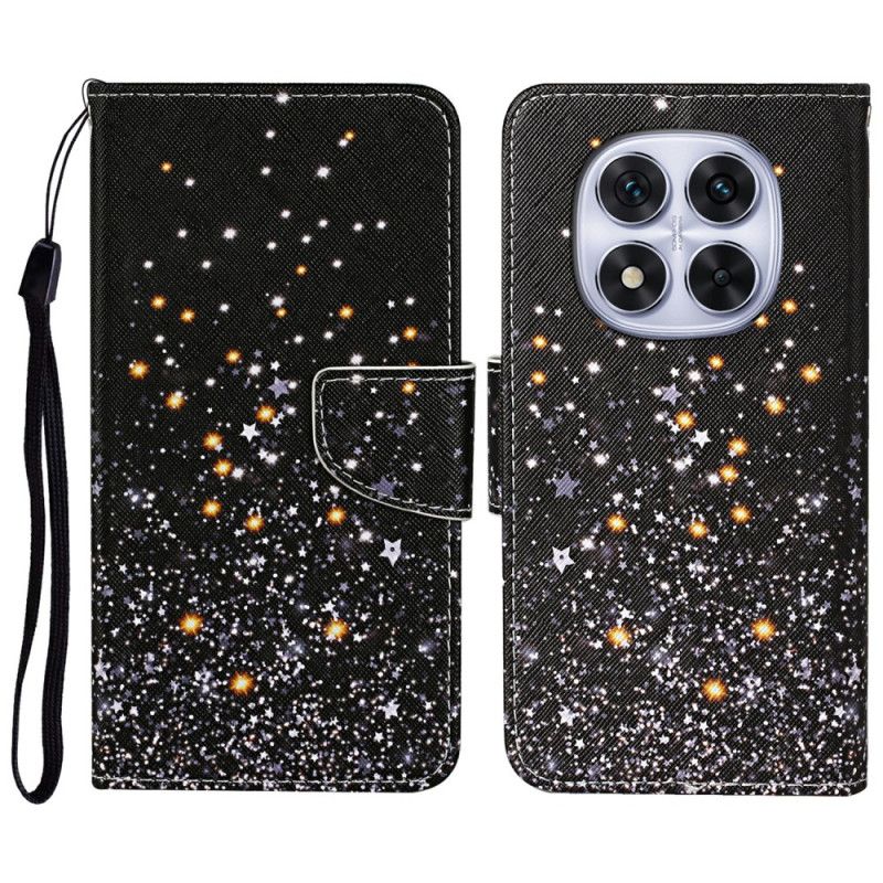 Etui Folio Xiaomi Redmi Note 14 Pro Plus 5g CZarny Pentagram Etui Ochronne