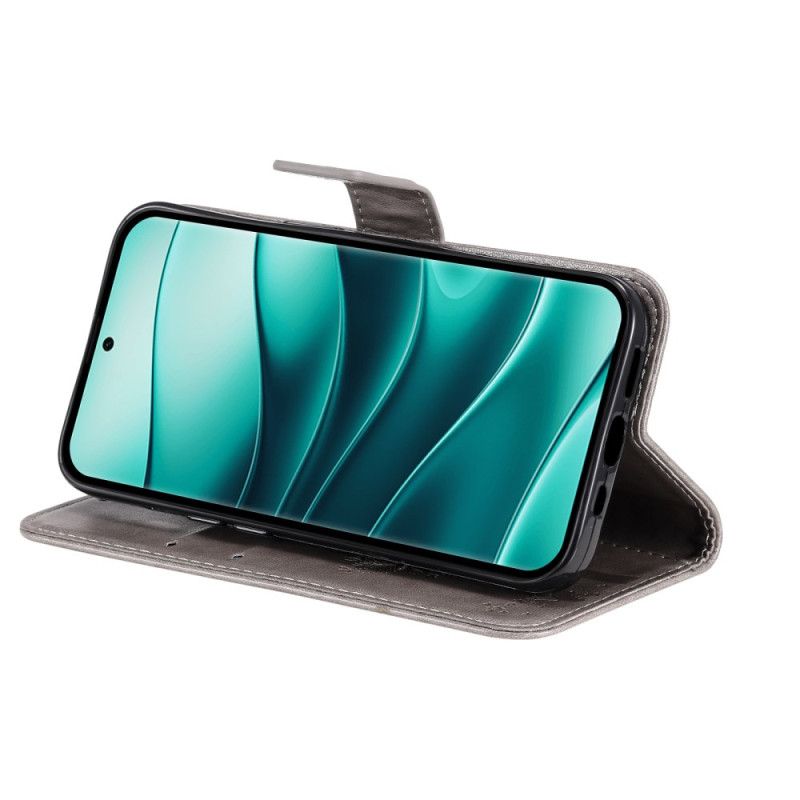 Etui Folio Xiaomi Redmi Note 14 Pro Plus 5g Drzewo I Kot Etui Ochronne