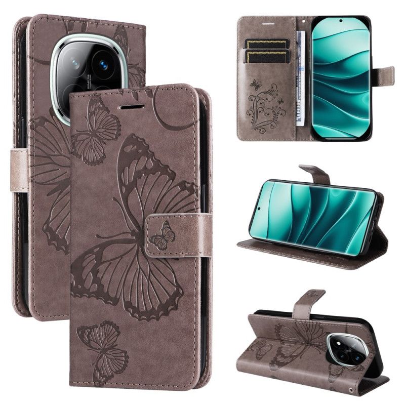 Etui Folio Xiaomi Redmi Note 14 Pro Plus 5g Gigantyczne Motyle