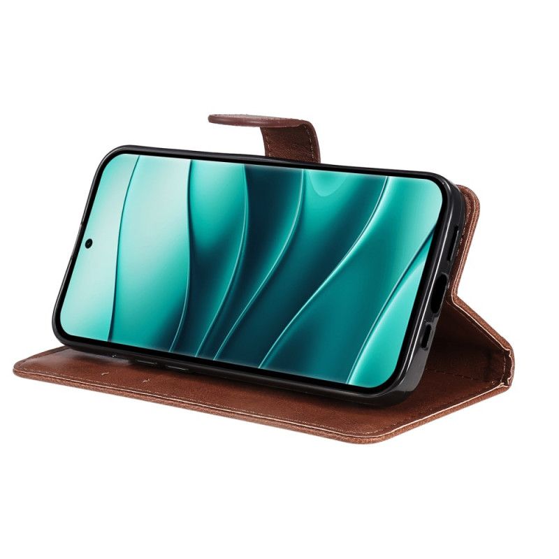 Etui Folio Xiaomi Redmi Note 14 Pro Plus 5g Gładka Sztuczna Skóra