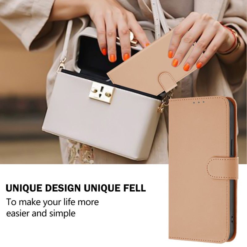 Etui Folio Xiaomi Redmi Note 14 Pro Plus 5g Gładki Styl Ze Skóry Etui Ochronne