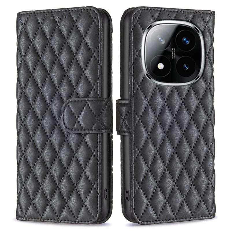 Etui Folio Xiaomi Redmi Note 14 Pro Plus 5g Klasyczne Pikowanie Etui Ochronne