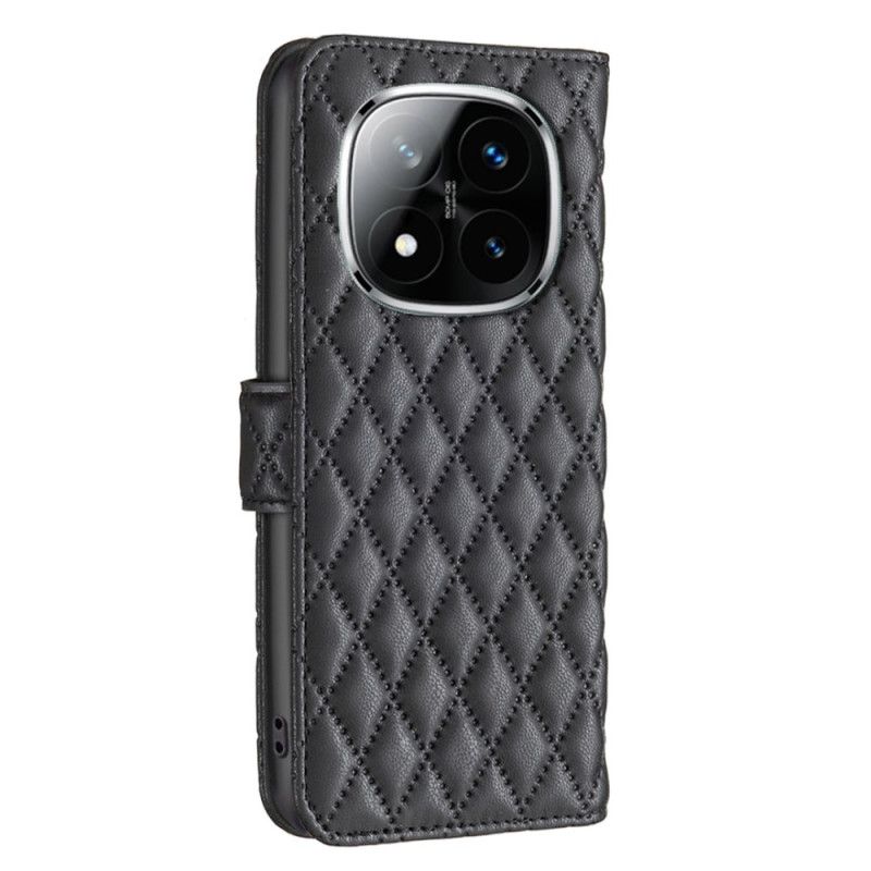 Etui Folio Xiaomi Redmi Note 14 Pro Plus 5g Klasyczne Pikowanie Etui Ochronne