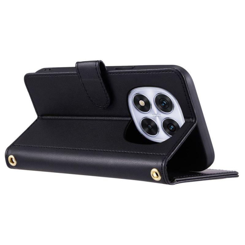 Etui Folio Xiaomi Redmi Note 14 Pro Plus 5g Pikowana Elegancja Etui Ochronne