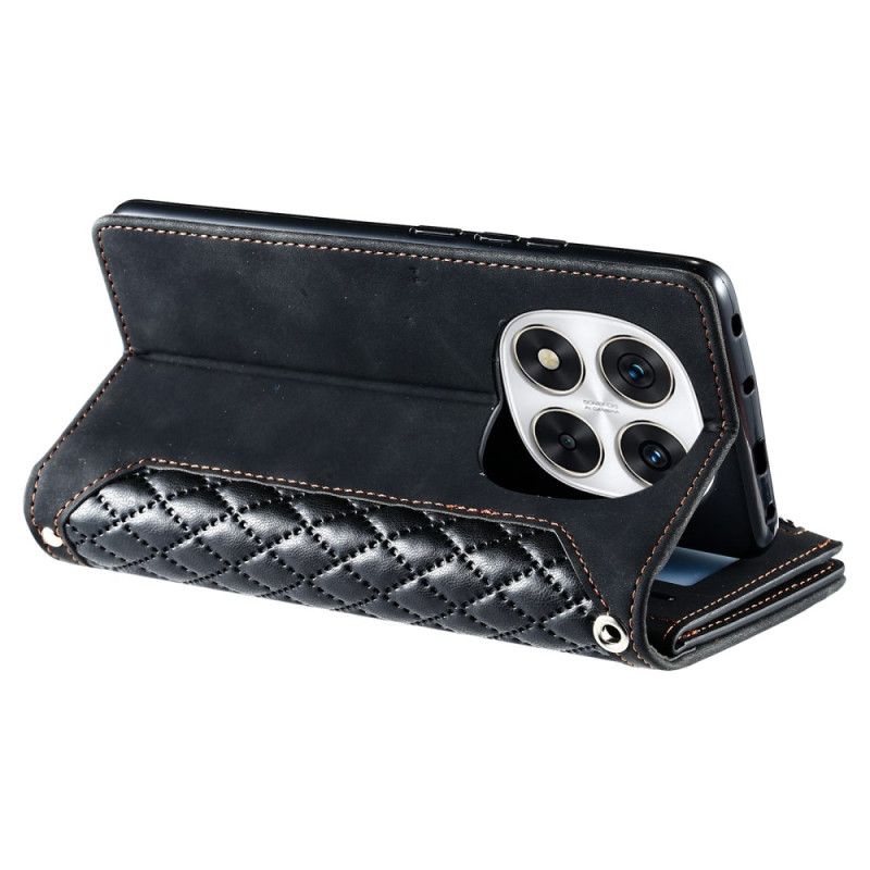 Etui Folio Xiaomi Redmi Note 14 Pro Plus 5g Pikowany Portfel