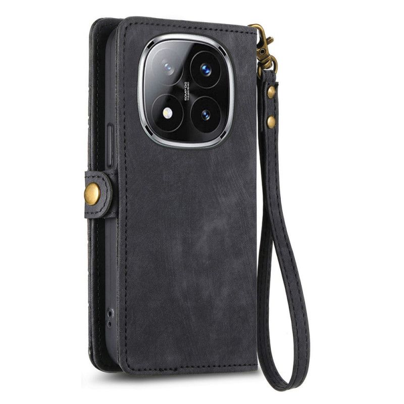 Etui Folio Xiaomi Redmi Note 14 Pro Plus 5g Portfel W Geometryczne Linie Etui Ochronne