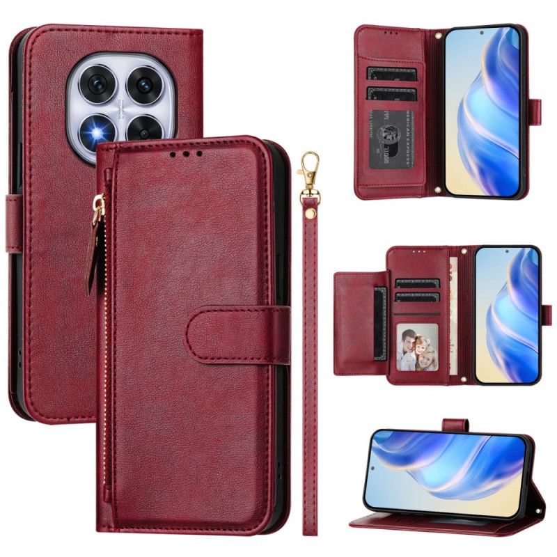 Etui Folio Xiaomi Redmi Note 14 Pro Plus 5g Wielofunkcyjny W Stylu Retro