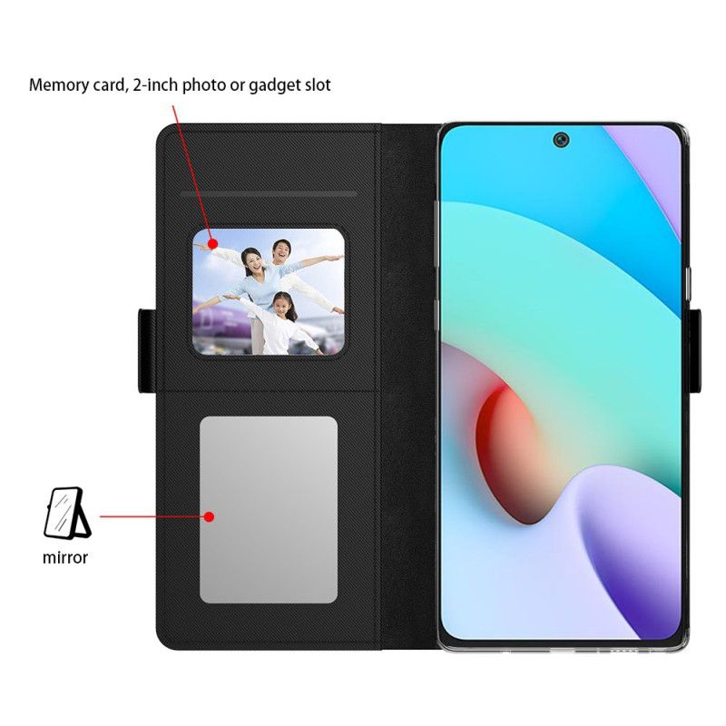 Etui Folio Xiaomi Redmi Note 14 Pro Plus 5g Wyjmowany Uchwyt Na Karty I Lusterko