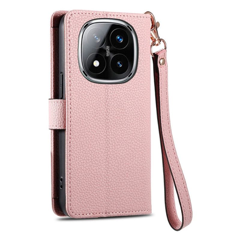 Etui Folio Xiaomi Redmi Note 14 Pro Plus 5g Wyściełana Kieszeń I Ochrona Rfid