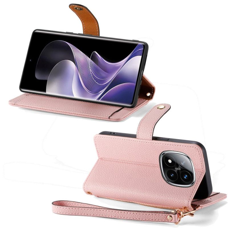 Etui Folio Xiaomi Redmi Note 14 Pro Plus 5g Wyściełana Kieszeń I Ochrona Rfid