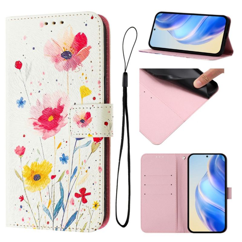 Etui Folio Xiaomi Redmi Note 14 Pro Plus 5g Wzór Flory