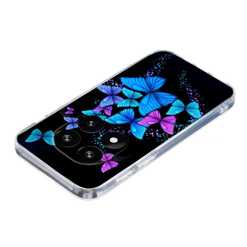 Etui Xiaomi Redmi Note 14 Pro Plus 5g Kolorowe Motyle Etui Ochronne