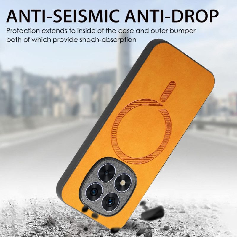 Etui Xiaomi Redmi Note 14 Pro Plus 5g Etui Z Efektem Skóry Kompatybilne Z Magsafe Etui Ochronne