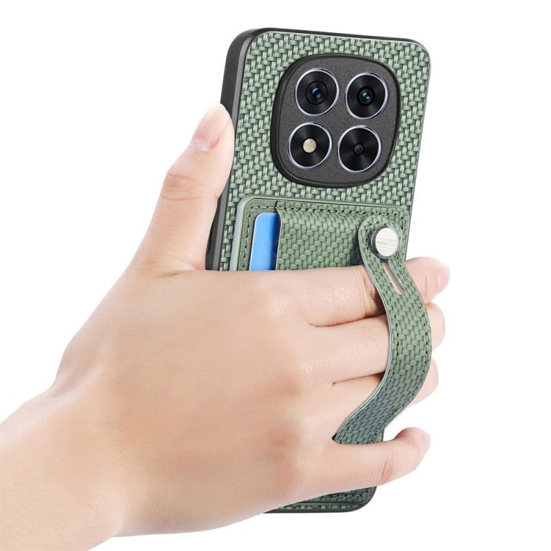 Etui Xiaomi Redmi Note 14 Pro Plus 5g Z Uchwytem Na Karty I Paskiem Na Rękę Etui Ochronne