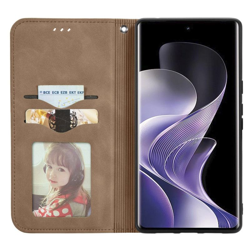 Flip Kotelot Xiaomi Redmi Note 14 Pro Plus 5g Efekt Skóry Etui Ochronne