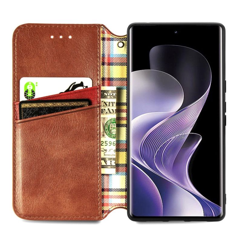 Flip Kotelot Xiaomi Redmi Note 14 Pro Plus 5g Etui Na Telefon Fryz Z Efektem Zamszu