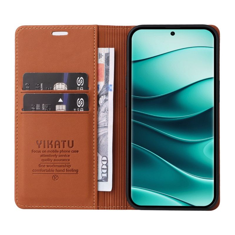 Flip Kotelot Xiaomi Redmi Note 14 Pro Plus 5g Etui Na Telefon Yikatu Ze Sztucznej Skóry