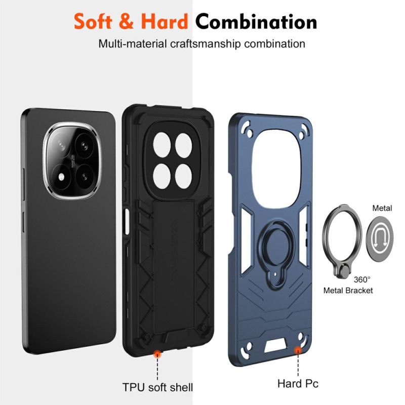 Futerały Xiaomi Redmi Note 14 Pro Plus 5g Etui Na Telefon Przesuwana Osłona Kamery I Podstawka