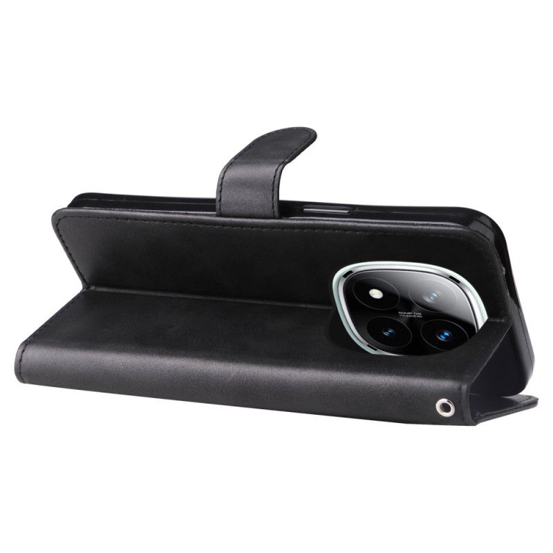 Skórzany Futerał Xiaomi Redmi Note 14 Pro Plus 5g Etui Na Telefon Kieszeń Na Zamek