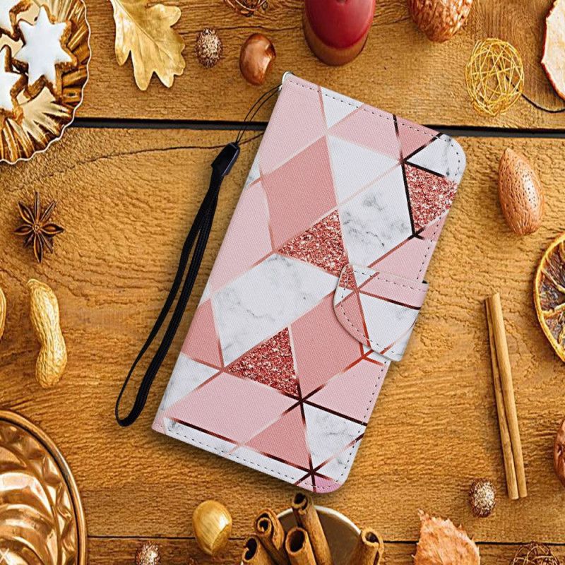 Skórzany Futerał Xiaomi Redmi Note 14 Pro Plus 5g Etui Na Telefon Wzór Marmuru
