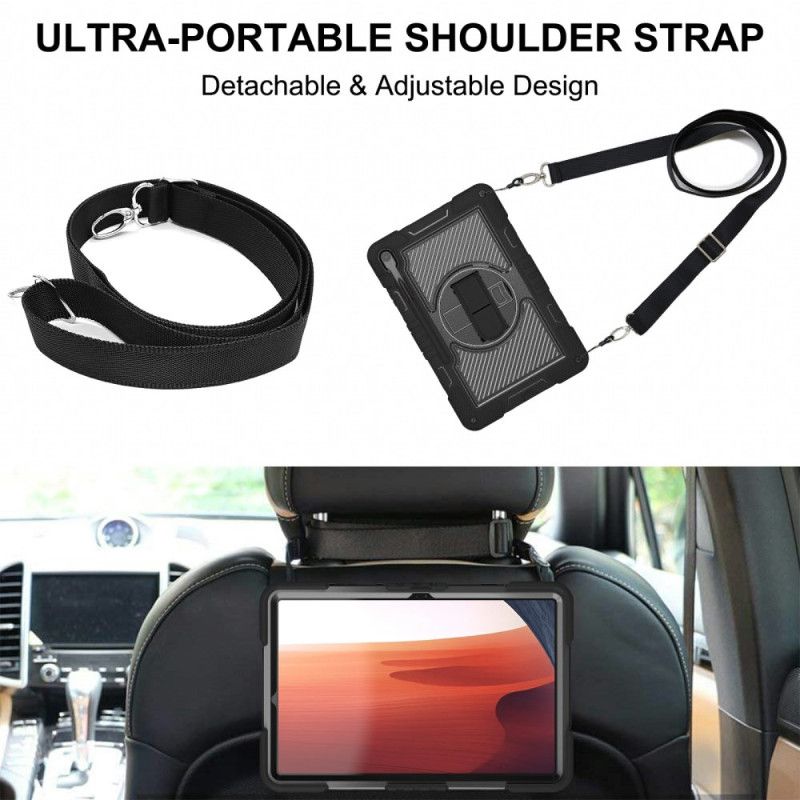 Etui Do Samsung Galaxy Tab S10 Fe Plus Podstawka I Pasek Na Ramię