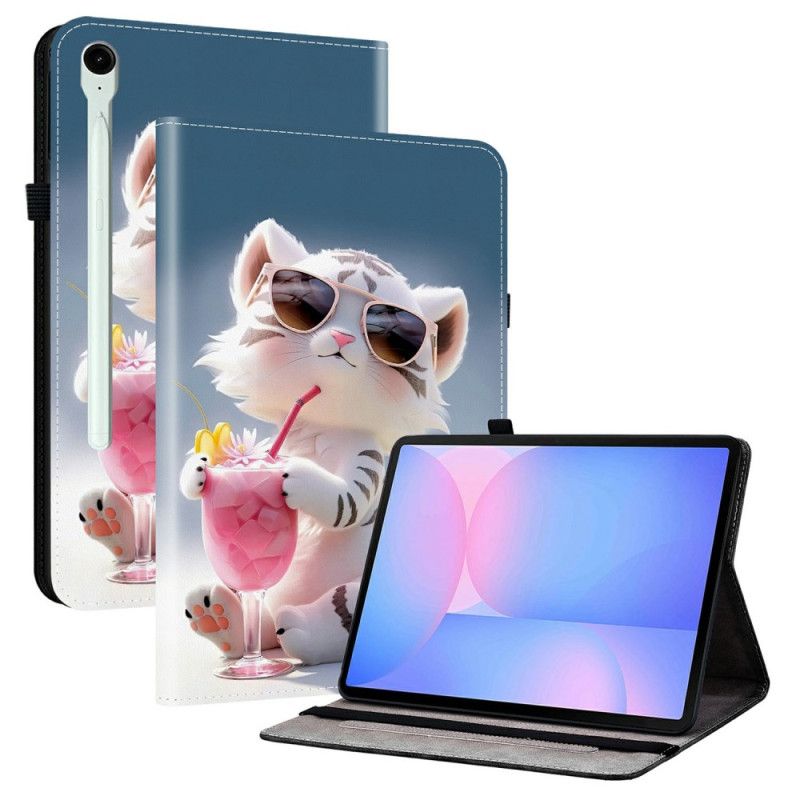 Etui Do Samsung Galaxy Tab S10 Fe Plus Tygrys Z Kreskówki