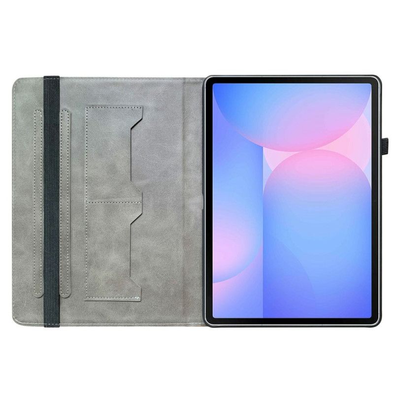 Etui Samsung Galaxy Tab S10 Fe Plus Niebieskie Kwiaty